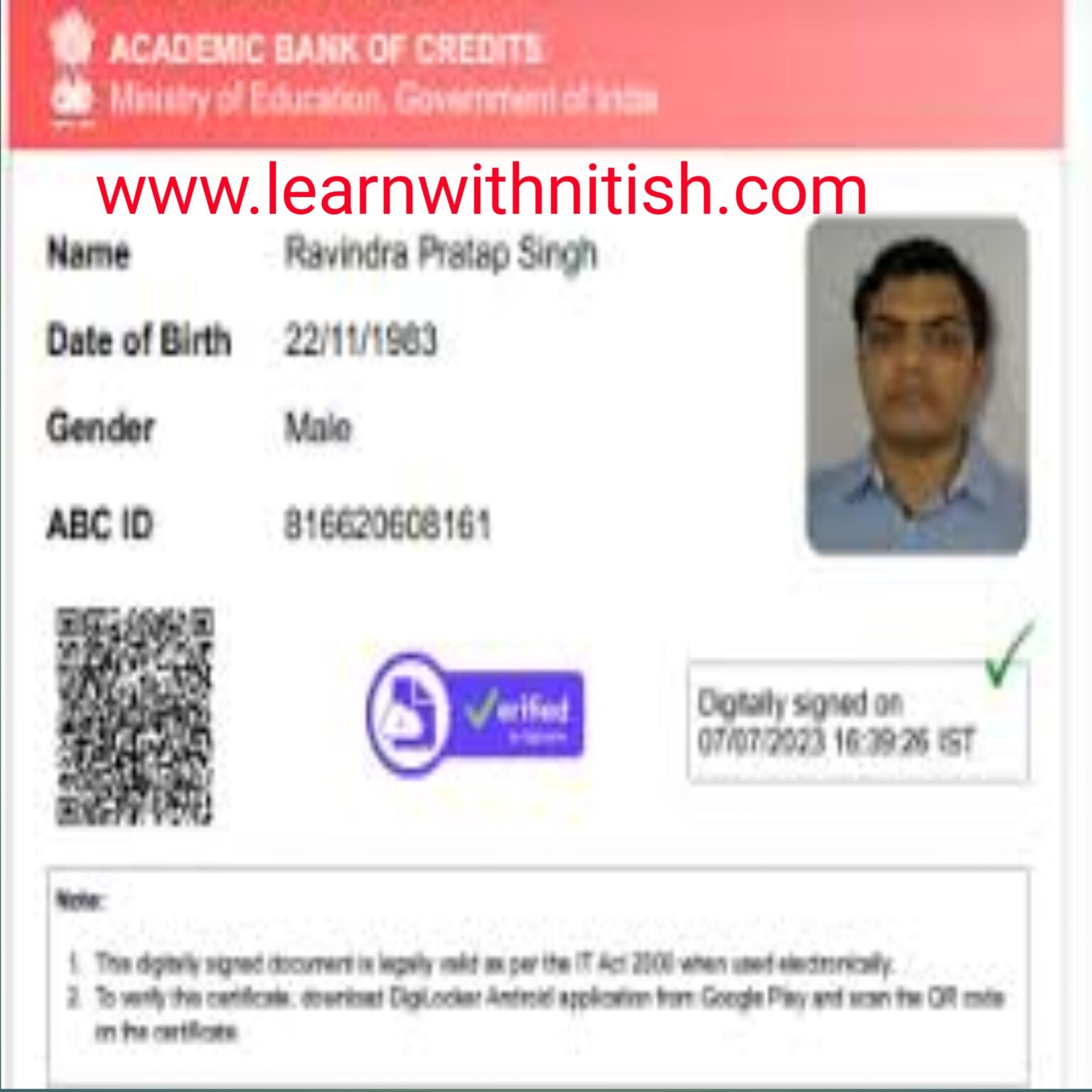 ABC ID Card Create 2025 | ABC ID Card Apply Online - Learn with Nitish