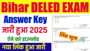 bihar deled answer key 2025