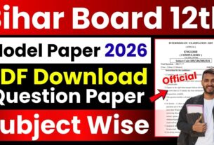 bihar board 12th model paper 2026