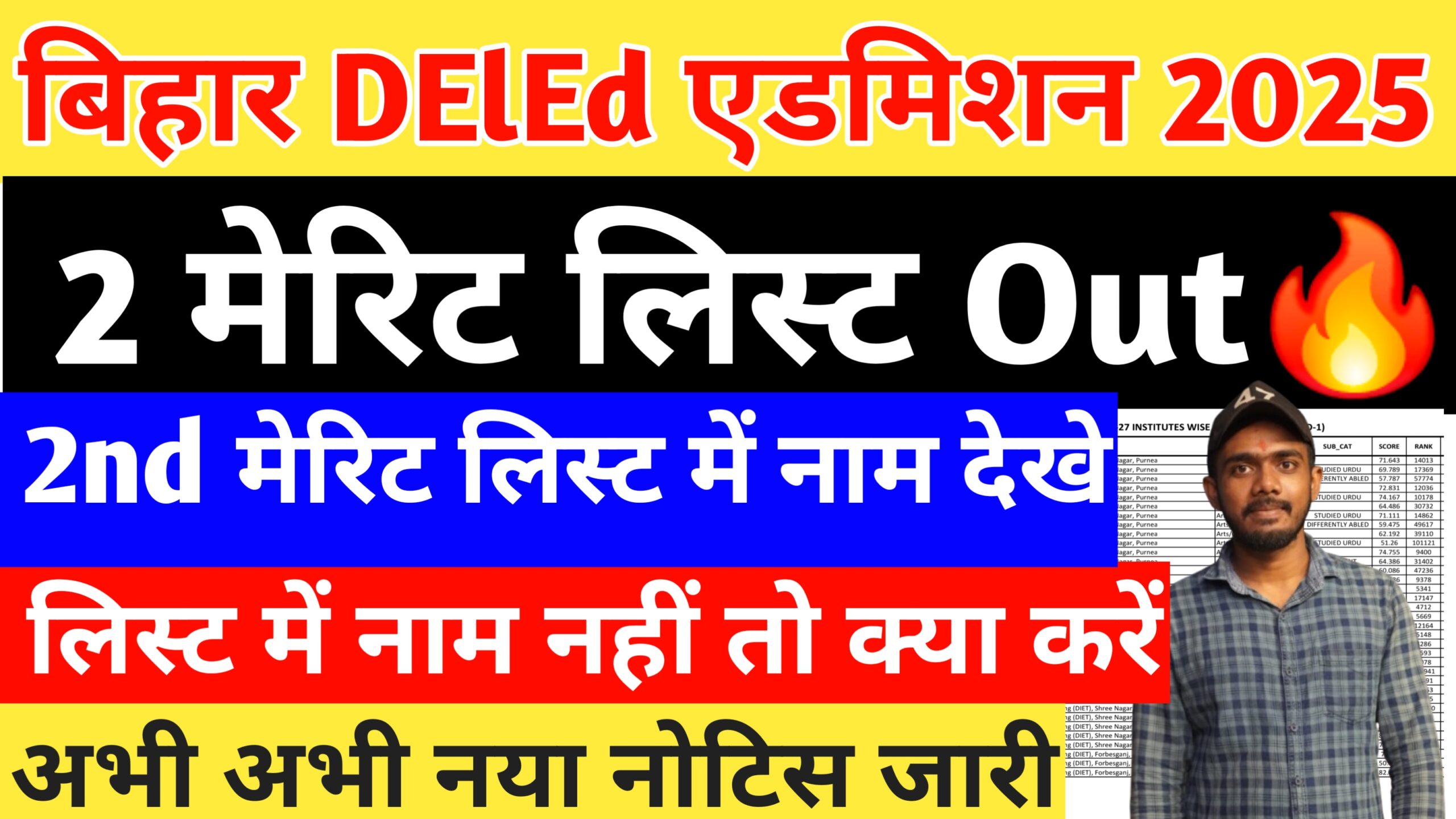 bihar deled 2nd merit list 2025